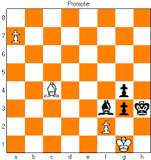 Schaakpion promoveert